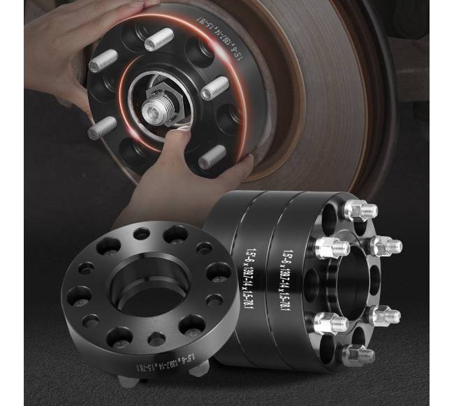 Ratų tarpikliai 38 mm, 6 varžtai, 4 vnt. juodi7