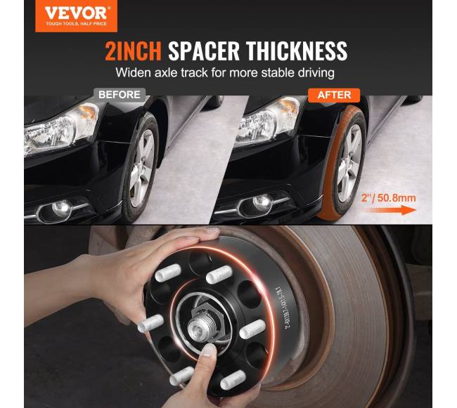 Ratų adapteriai 6 skylių, 4 vnt., juoda1