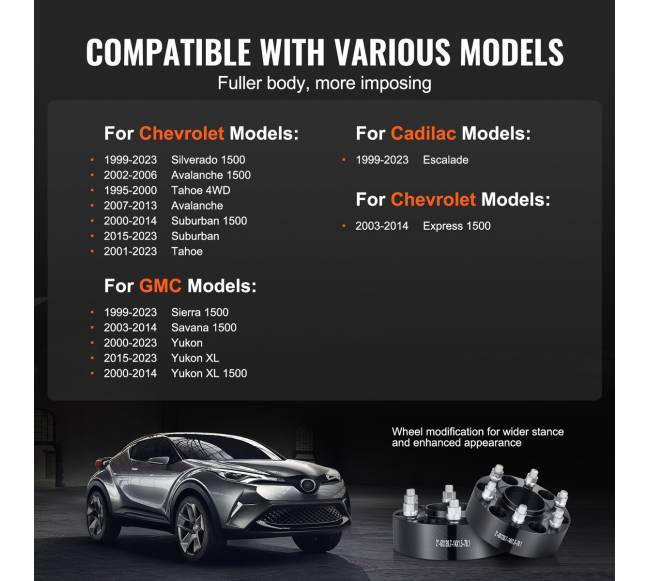 Ratų adapteriai 6 skylių, 4 vnt., juoda3