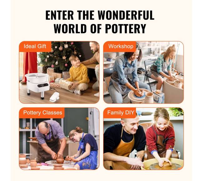 10 colių keramikos rato puodininkų staklės4