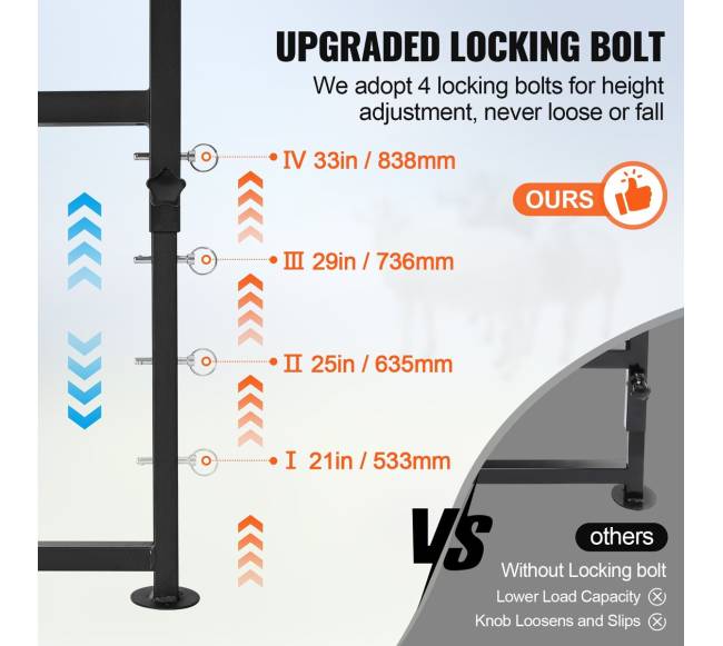 Ožių kirpimo stovas 21–33 cm aukštis 51x23 cm2