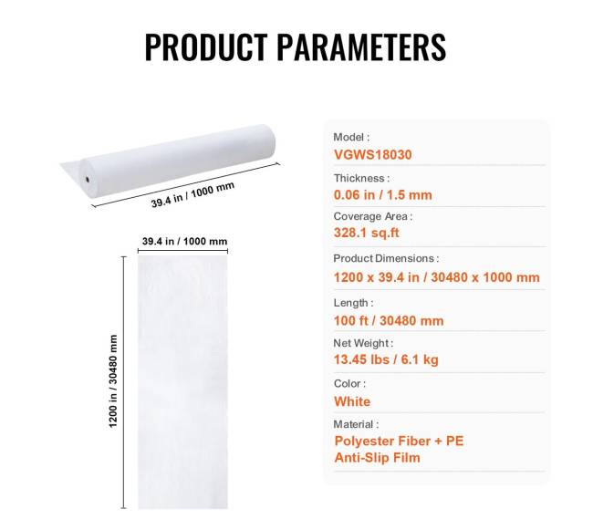 Kilimų apsauginė plėvelė 100x1 m lengvai pjaustoma6