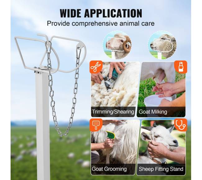 Ožkų kirpimo stovas reguliuojamas 53-83 cm5