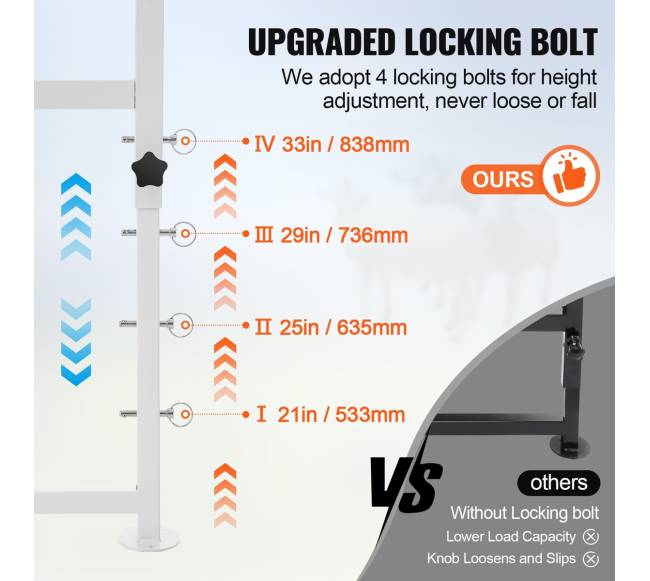 Gyvulių stendas ožkų kirpimui, baltas2