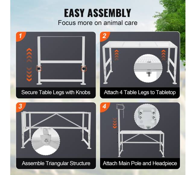 Gyvulių stendas ožkų kirpimui, baltas4