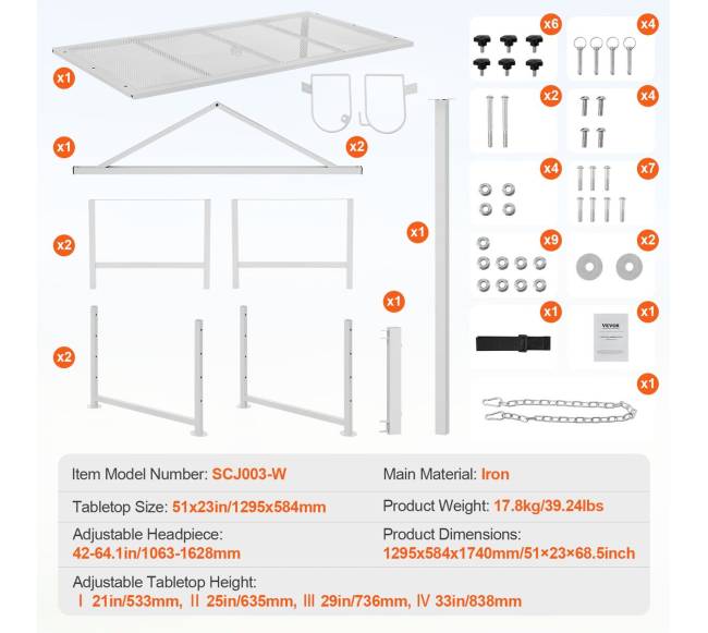 Gyvulių stendas ožkų kirpimui, baltas6