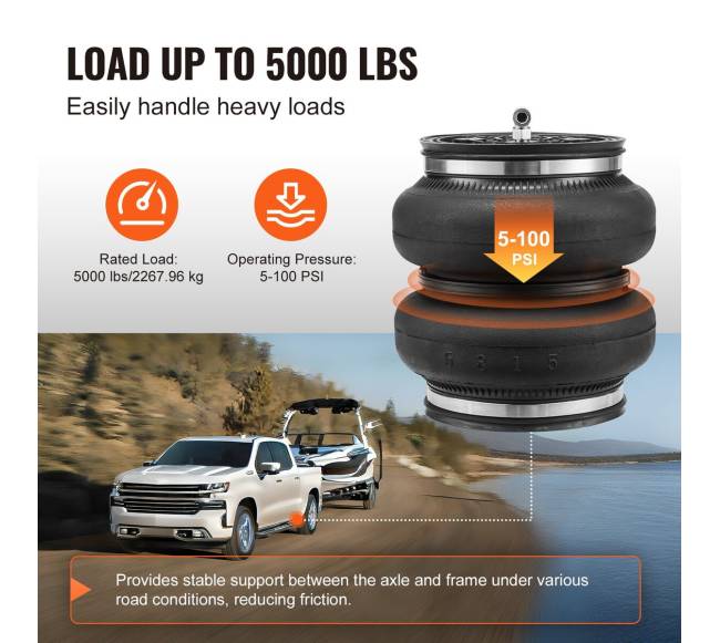 Oro pagalvės pakaba Chevrolet Silverado GMC Sierra2