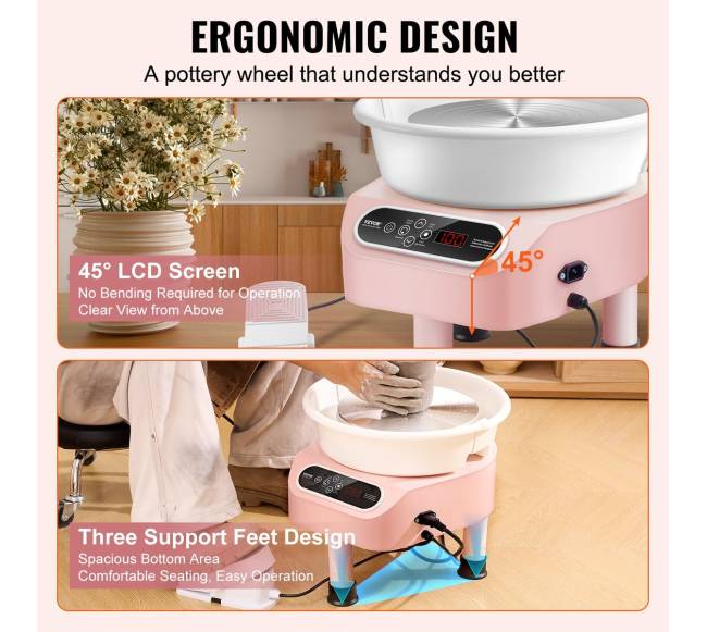 Keramikos žiedimo ratas su jutikliniu valdymu5