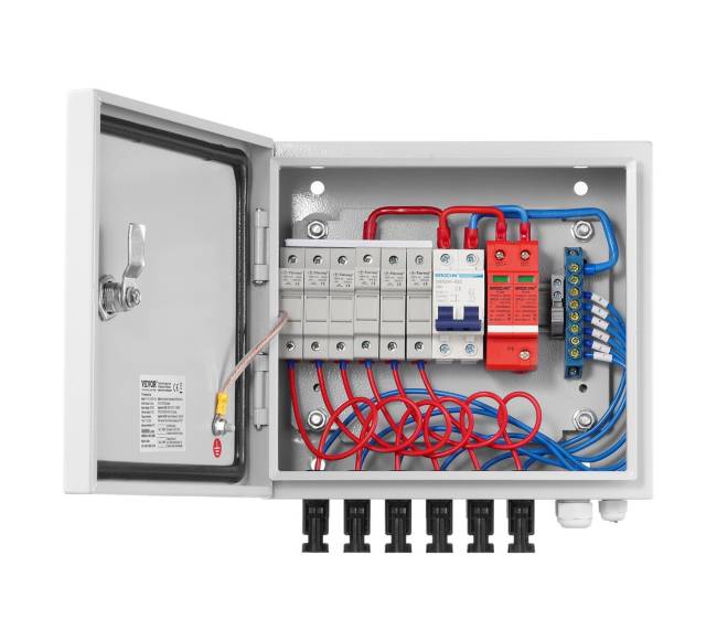 Saulės PV skirstymo dėžė 6 linijų, 10A IP650