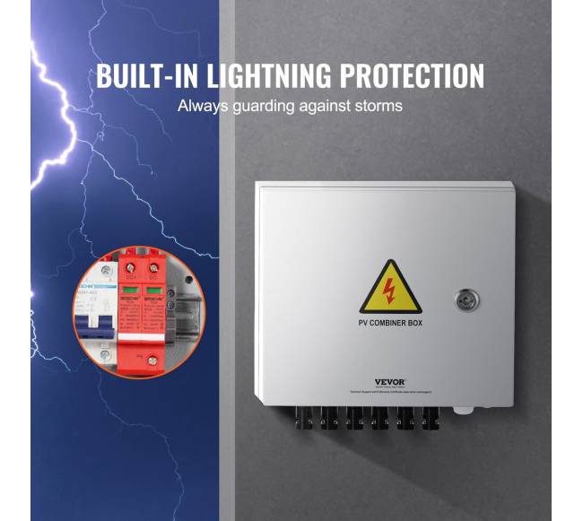 Saulės PV skirstymo dėžė 6 linijų, 10A IP654