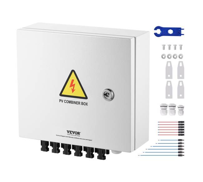 Saulės PV skirstymo dėžė 6 linijų, 10A IP658