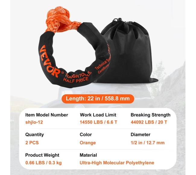 Sintetinis atkabinimo lynas 2 vnt 12mm x 56cm6