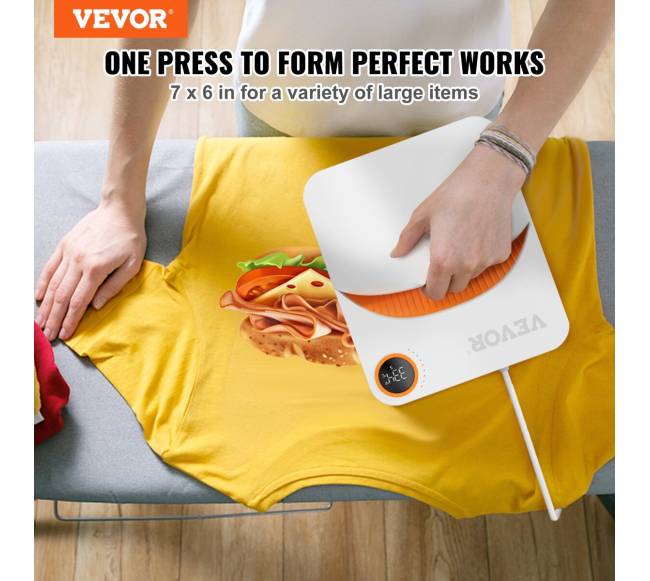 Nešiojamas 7x6 colių termo presas sublimacijai1