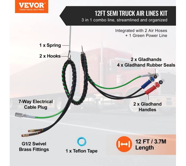 4,5 m sunkvežimio oro linijos rinkinys1