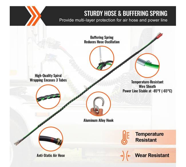 4,5 m sunkvežimio oro linijos rinkinys4