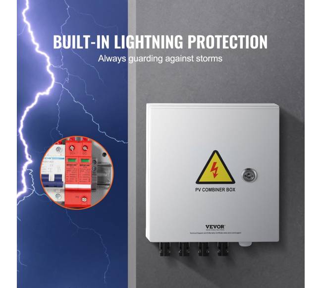 Saulės fotoelektrinė kombinuoti dėžė 4 gijų 15A IP654