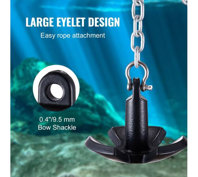 Upės inkaras 5,4 kg su grandine3