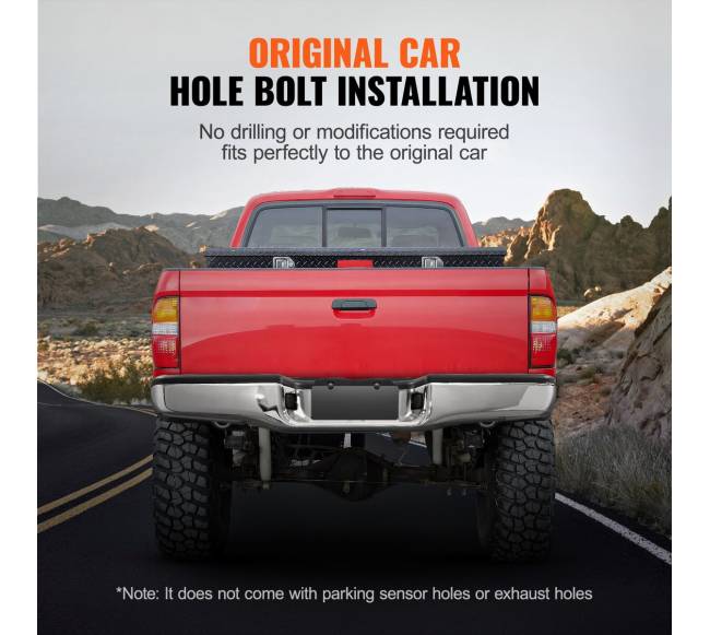 Galinis laiptų chromuotas bamperis Toyota Tacoma2