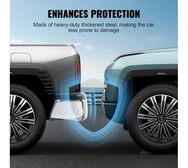 Galinis laiptų chromuotas bamperis Toyota Tacoma3