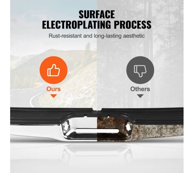 Galinis laiptų chromuotas bamperis Toyota Tacoma4