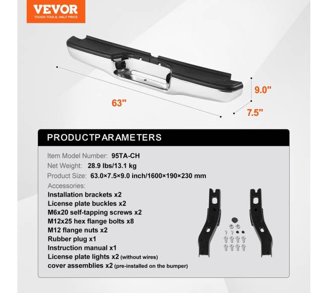 Galinis laiptų chromuotas bamperis Toyota Tacoma6