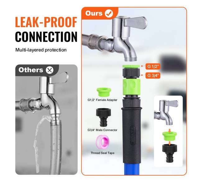 Šildoma 15 m ilgio vandens žarna RV automobiliams4