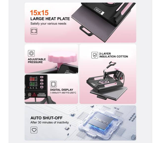 Daugiafunkcinė šilumos presavimo mašina 15x15 ir taurių presa5