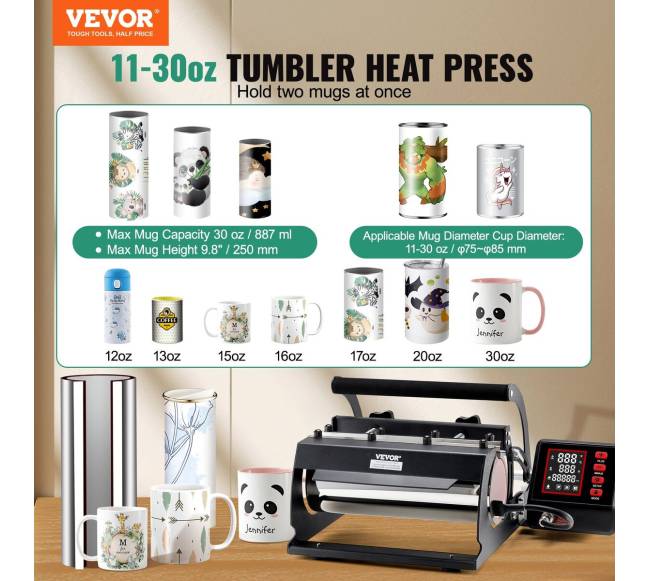 Puodelių šilumos presas sublimacijai1