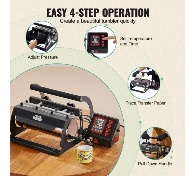 Puodelių šilumos presas sublimacijai4
