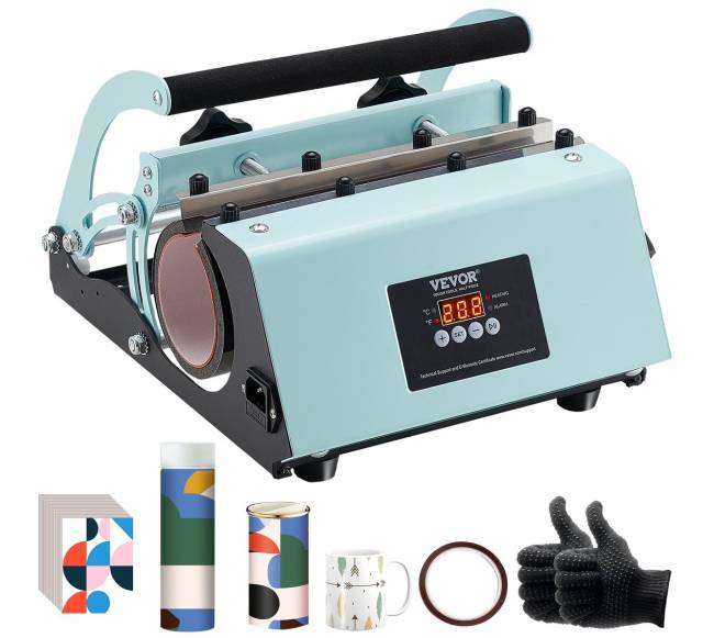 Puodelių šilumos spauda 11-30oz žaliam sublimavimui0