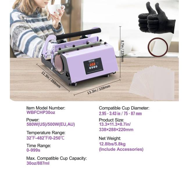 Termopresų aparatas puodeliams 11-30oz6