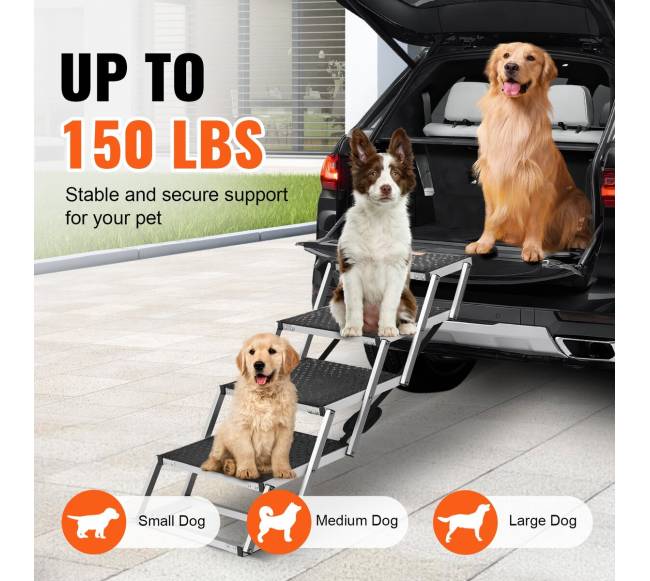 4 pakopų sulankstomos šunų laipteliai2