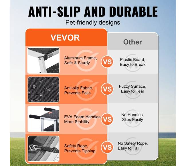 4 pakopų sulankstomos šunų laipteliai3