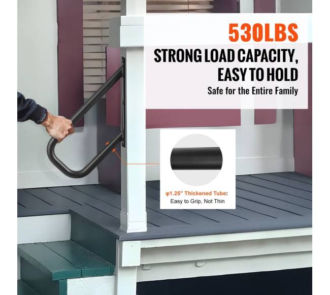 Lauko laiptų turėklai 48 cm ilgio2