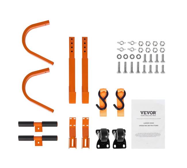 stogo kopėčių kablio stabilizatorius 2 paketai su ratuku guminė T-jungtis plienas8