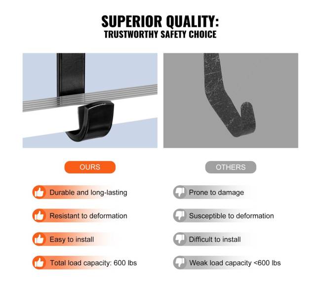 stogo kopėčių kablys su stabilizatoriumi, 2 vnt.5