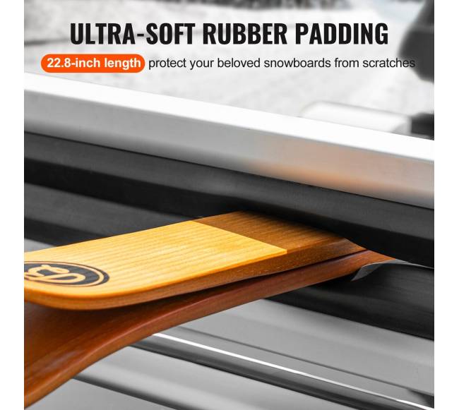 Slidžių ir snieglenčių stogo bagažinė su užraktu4