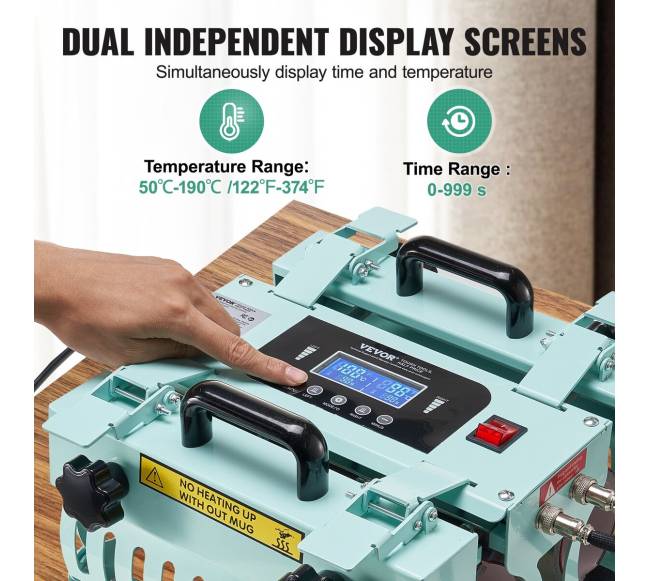 Puodelių sublimacinė presas su 2 šildytuvais3