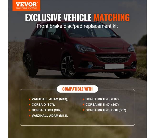 Priekinis keraminis stabdžių diskų komplektas Vauxhall1