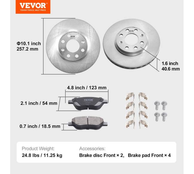 Priekinis keraminis stabdžių diskų komplektas Vauxhall6