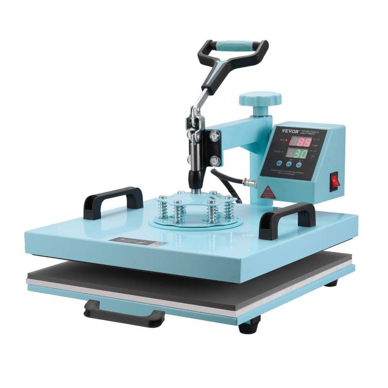 Šilumos presas 38x38 cm 5in1 su 30oz presu žalios spalvos0