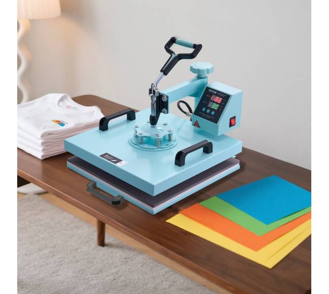 Šilumos presas 38x38 cm 5in1 su 30oz presu žalios spalvos7