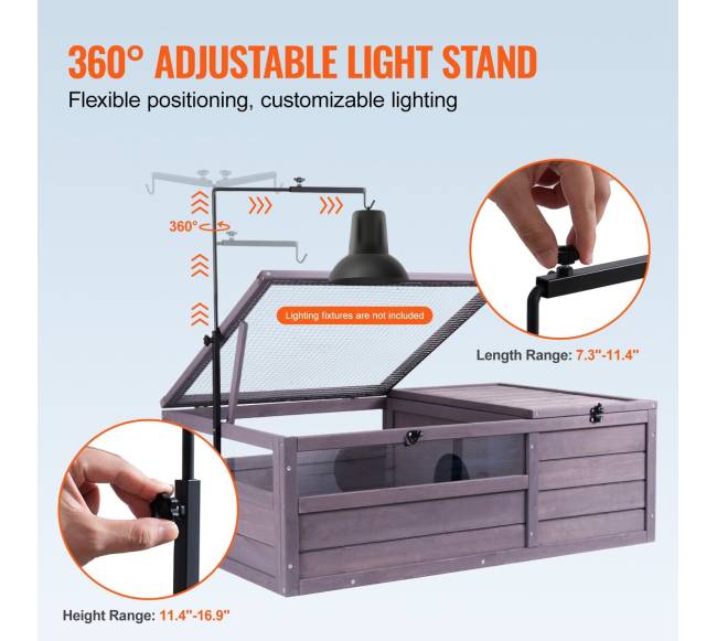 Medinė vėžlio ferma su dviem kambariais2