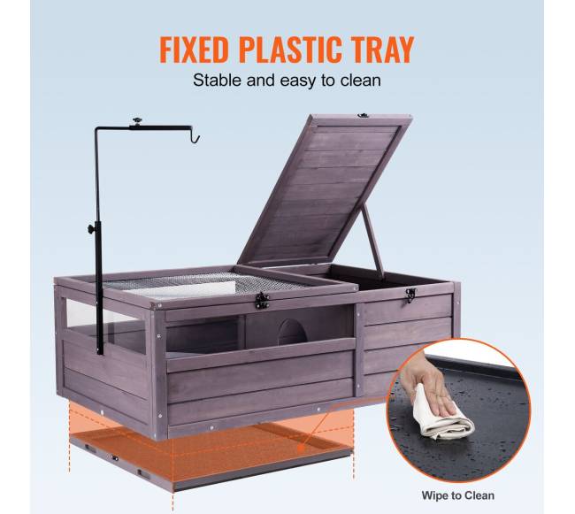 Medinė vėžlio ferma su dviem kambariais4