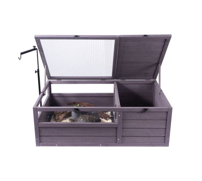 Medinė vėžlio ferma su dviem kambariais8