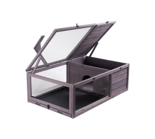 Vėžlių namelis iš medžio vidaus ir lauko10