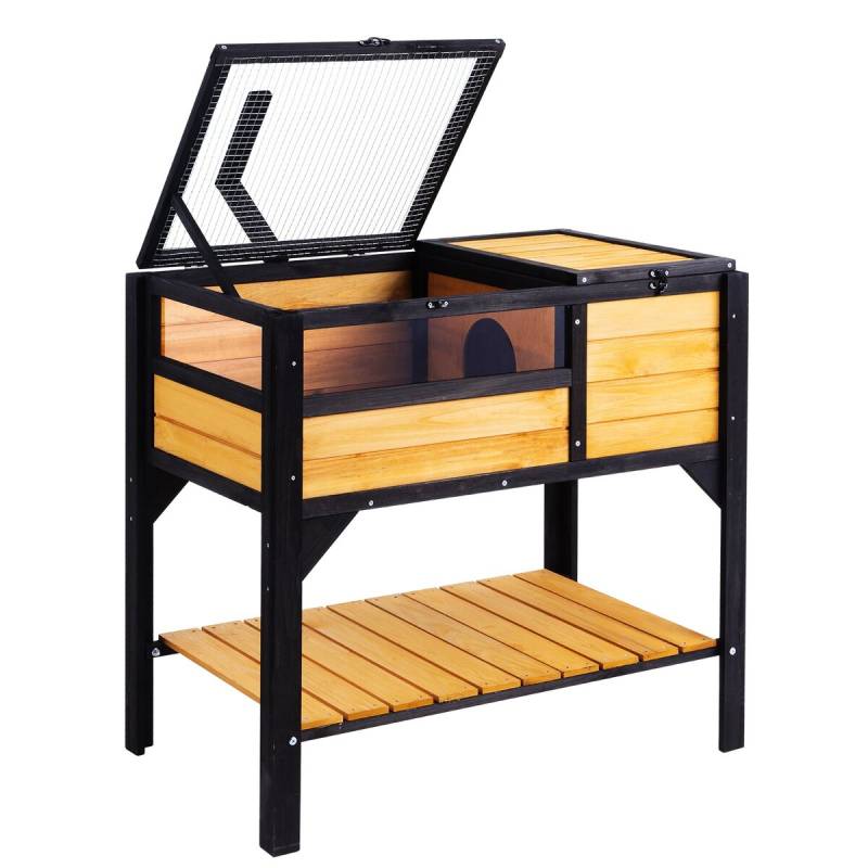 Medinis vėžlio namelis lauke ir viduje0