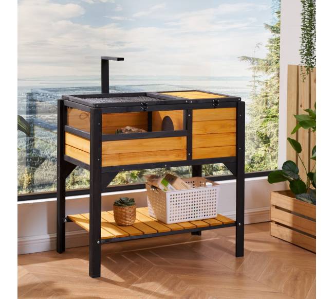 Medinis vėžlio namelis lauke ir viduje7