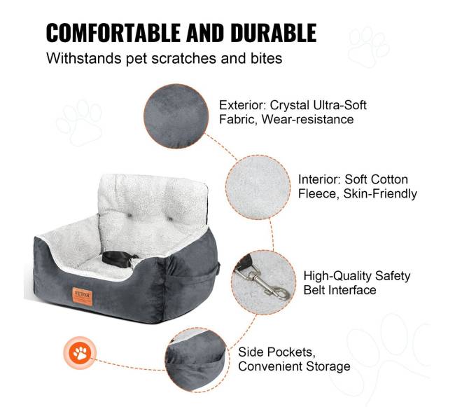 Šunų kėdutė automobiliui, tinka iki 9 kg2