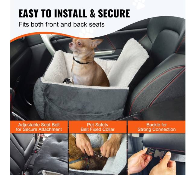 Šunų kėdutė automobiliui, tinka iki 9 kg3